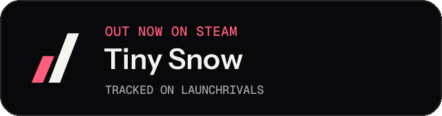 Dark launch badge for Tiny Snow
