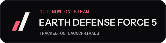 Dark launch badge for EARTH DEFENSE FORCE 5