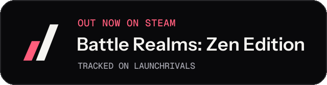 Dark launch badge for Battle Realms: Zen Edition