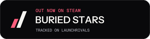 Dark launch badge for BURIED STARS