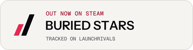 Light launch badge for BURIED STARS