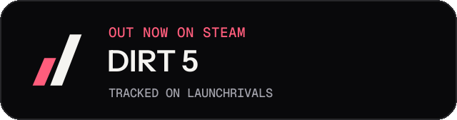 Dark launch badge for DIRT 5