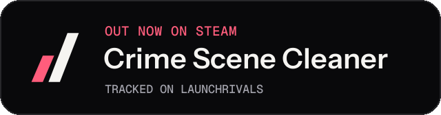Dark launch badge for Crime Scene Cleaner