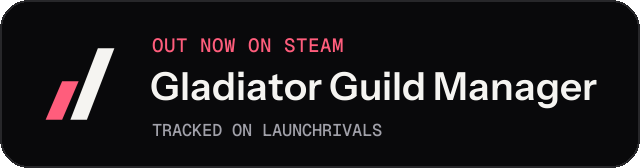 Dark launch badge for Gladiator Guild Manager