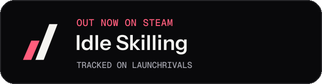 Dark launch badge for Idle Skilling