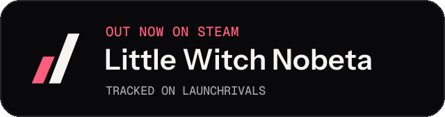Dark launch badge for Little Witch Nobeta