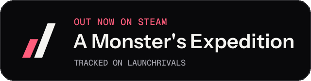 Dark launch badge for A Monster's Expedition