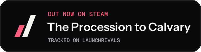 Dark launch badge for The Procession to Calvary