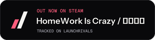 Dark launch badge for HomeWork Is Crazy / 作业疯了
