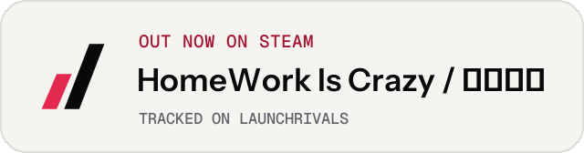 Light launch badge for HomeWork Is Crazy / 作业疯了