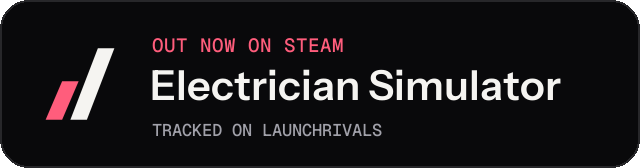 Dark launch badge for Electrician Simulator