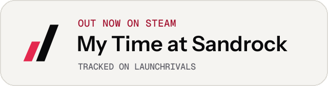 Light launch badge for My Time at Sandrock