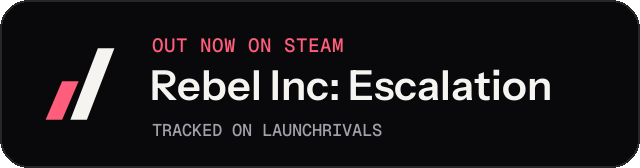 Dark launch badge for Rebel Inc: Escalation