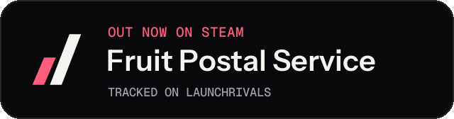 Dark launch badge for Fruit Postal Service