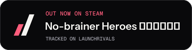Dark launch badge for No-brainer Heroes 挂机吧！勇者