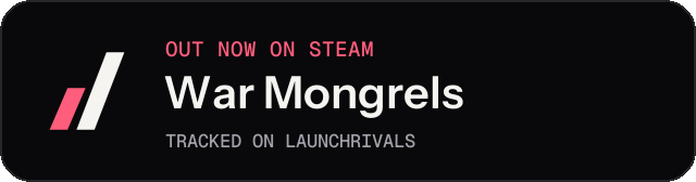 Dark launch badge for War Mongrels