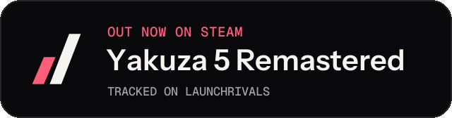 Dark launch badge for Yakuza 5 Remastered
