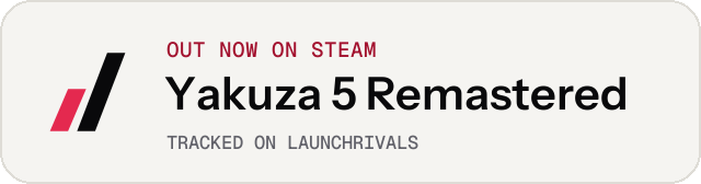 Light launch badge for Yakuza 5 Remastered