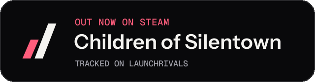 Dark launch badge for Children of Silentown