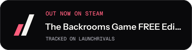 Dark launch badge for The Backrooms Game FREE Edition
