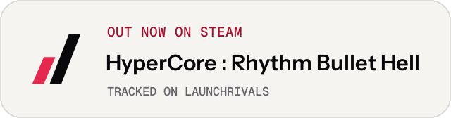Light launch badge for HyperCore : Rhythm Bullet Hell