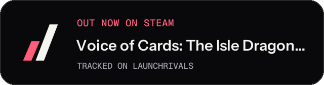 Dark launch badge for Voice of Cards: The Isle Dragon Roars