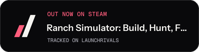Dark launch badge for Ranch Simulator: Build, Hunt, Farm