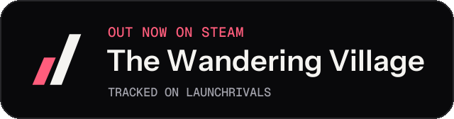 Dark launch badge for The Wandering Village