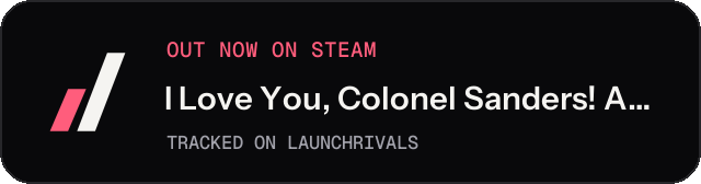 Dark launch badge for I Love You, Colonel Sanders! A Finger Lickin’ Good Dating Simulator