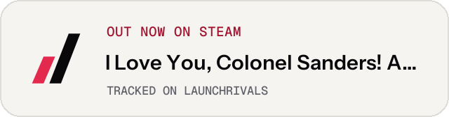 Light launch badge for I Love You, Colonel Sanders! A Finger Lickin’ Good Dating Simulator