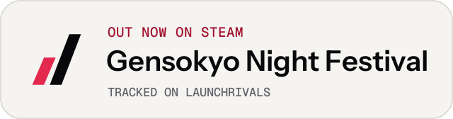 Light launch badge for Gensokyo Night Festival
