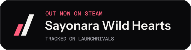 Dark launch badge for Sayonara Wild Hearts