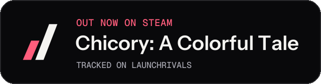Dark launch badge for Chicory: A Colorful Tale