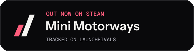 Dark launch badge for Mini Motorways