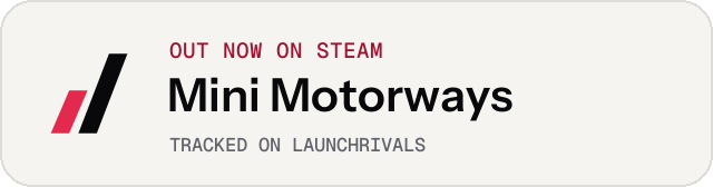 Light launch badge for Mini Motorways