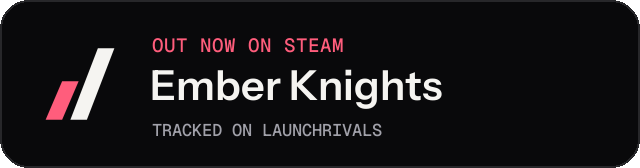 Dark launch badge for Ember Knights