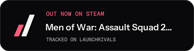Dark launch badge for Men of War: Assault Squad 2 - Cold War