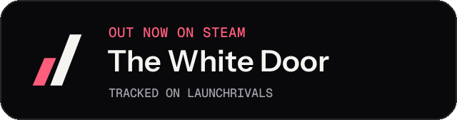 Dark launch badge for The White Door