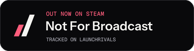 Dark launch badge for Not For Broadcast