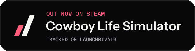Dark launch badge for Cowboy Life Simulator