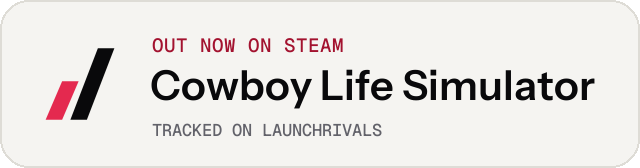 Light launch badge for Cowboy Life Simulator