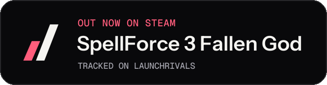 Dark launch badge for SpellForce 3 Fallen God
