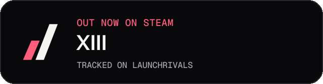 Dark launch badge for XIII