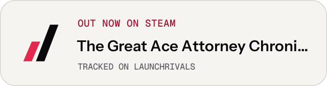 Light launch badge for The Great Ace Attorney Chronicles