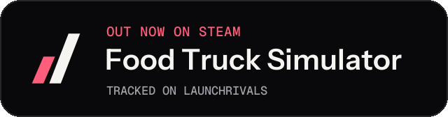 Dark launch badge for Food Truck Simulator
