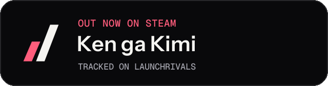 Dark launch badge for Ken ga Kimi