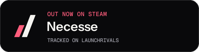 Dark launch badge for Necesse