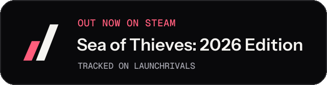 Dark launch badge for Sea of Thieves: 2026 Edition