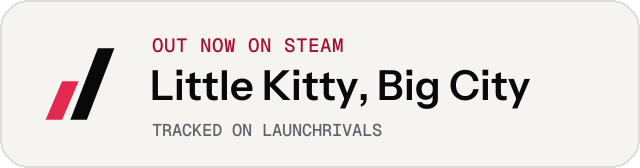 Light launch badge for Little Kitty, Big City