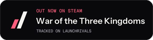 Dark launch badge for War of the Three Kingdoms